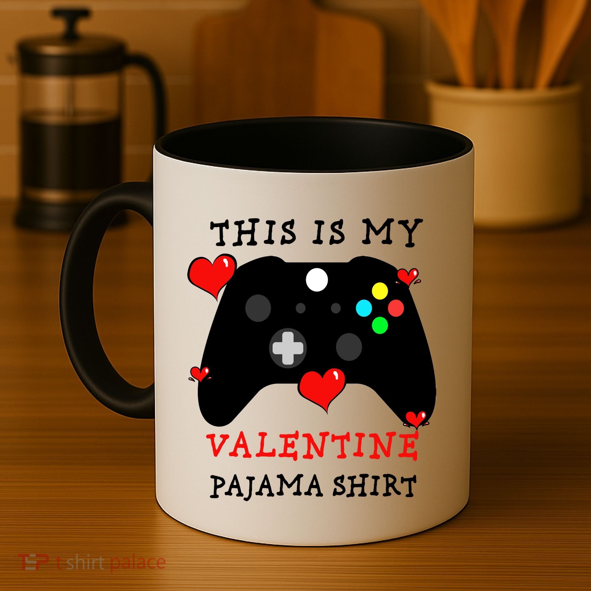 Video Games This Is My Valentine Pajama Coffee Mug