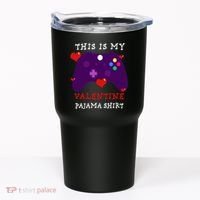 Video Games This Is My Valentine Pajama Tumbler thumb 0