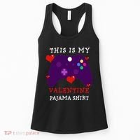 Video Games This Is My Valentine Pajama Women's Tank Top thumb 0