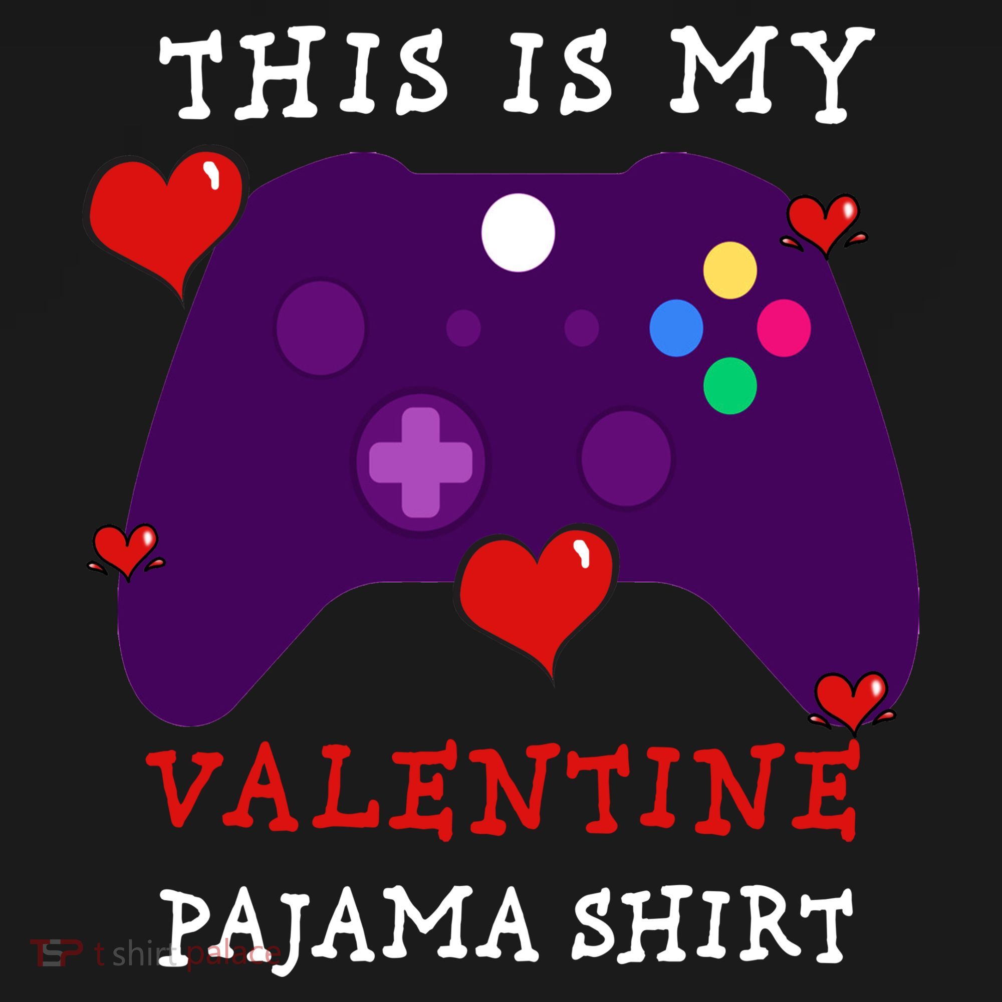 Video Games This Is My Valentine Pajama Toddler Hoodie