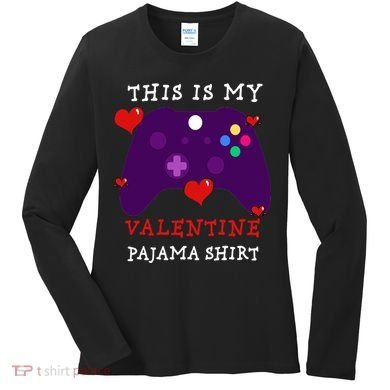Video Games This Is My Valentine Pajama Women's Long Sleeve Shirt