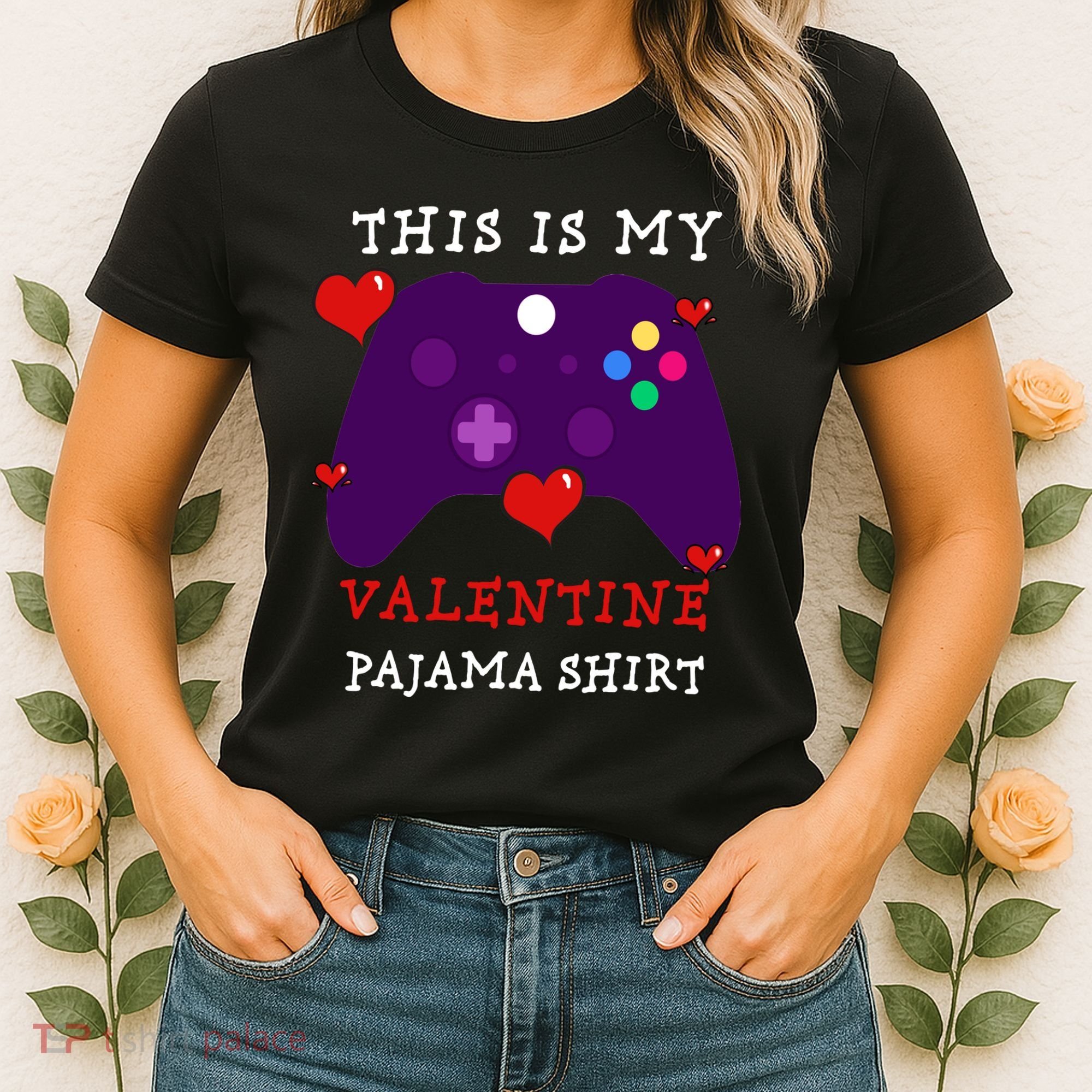 Video Games This Is My Valentine Pajama Women's T-Shirt