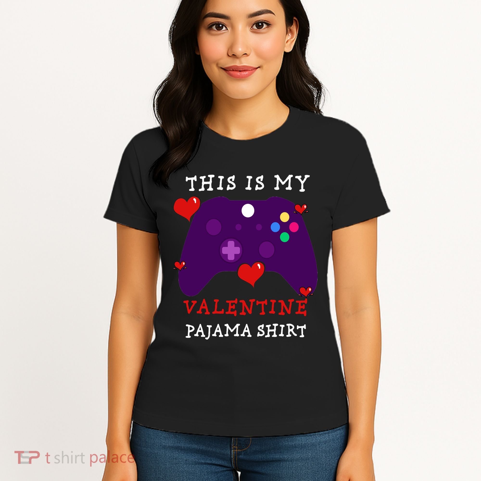 Video Games This Is My Valentine Pajama Women's T-Shirt