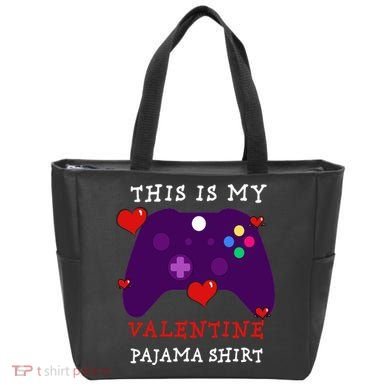 Video Games This Is My Valentine Pajama Tote Bag