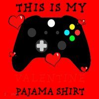 Video Games This Is My Valentine Pajama Santa Hat thumb 1
