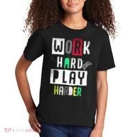 Video Games Work Hard Play Harder Gamer Kids T-Shirt thumb 2