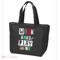 Video Games Work Hard Play Harder Gamer Tote Bag thumb 3