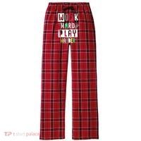 Video Games Work Hard Play Harder Gamer Women's Flannel Plaid Pajama Pants thumb 0