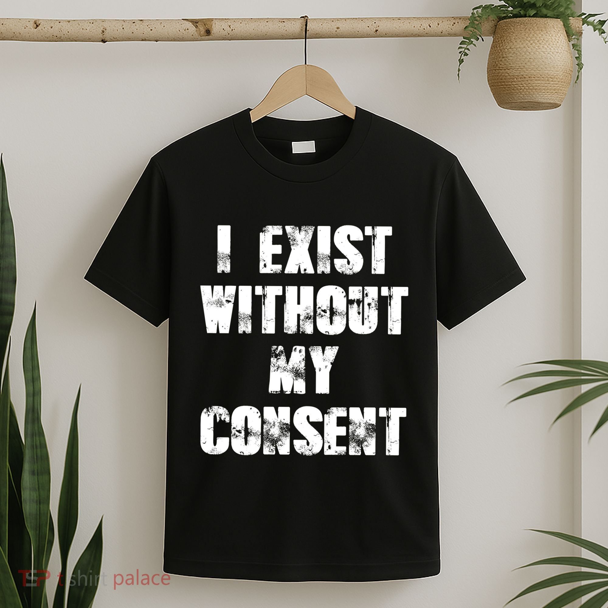 Vintage I Exist Without My Consent Funny Meme Frog T-Shirt