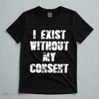 Vintage I Exist Without My Consent Funny Meme Frog T-Shirt thumb 5