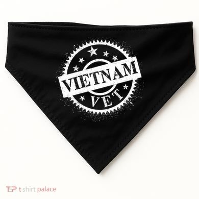 Vietnam Vet Stamp USA-Made Doggie Bandana