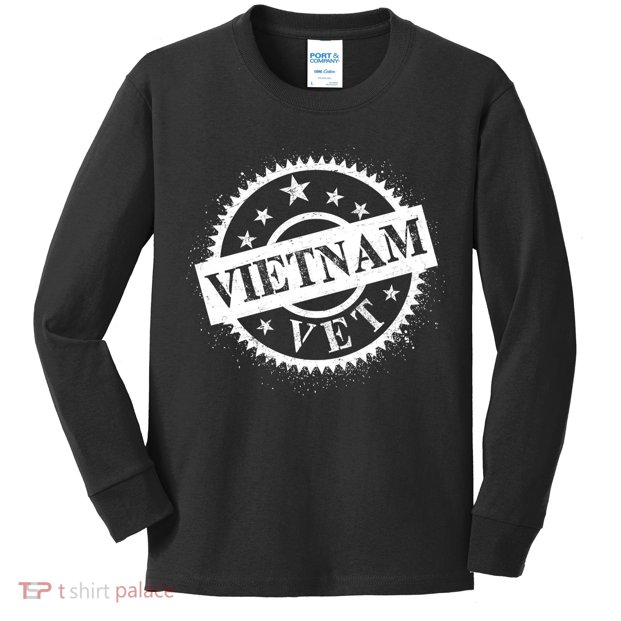 Vietnam Vet Stamp Kids Long Sleeve Shirt