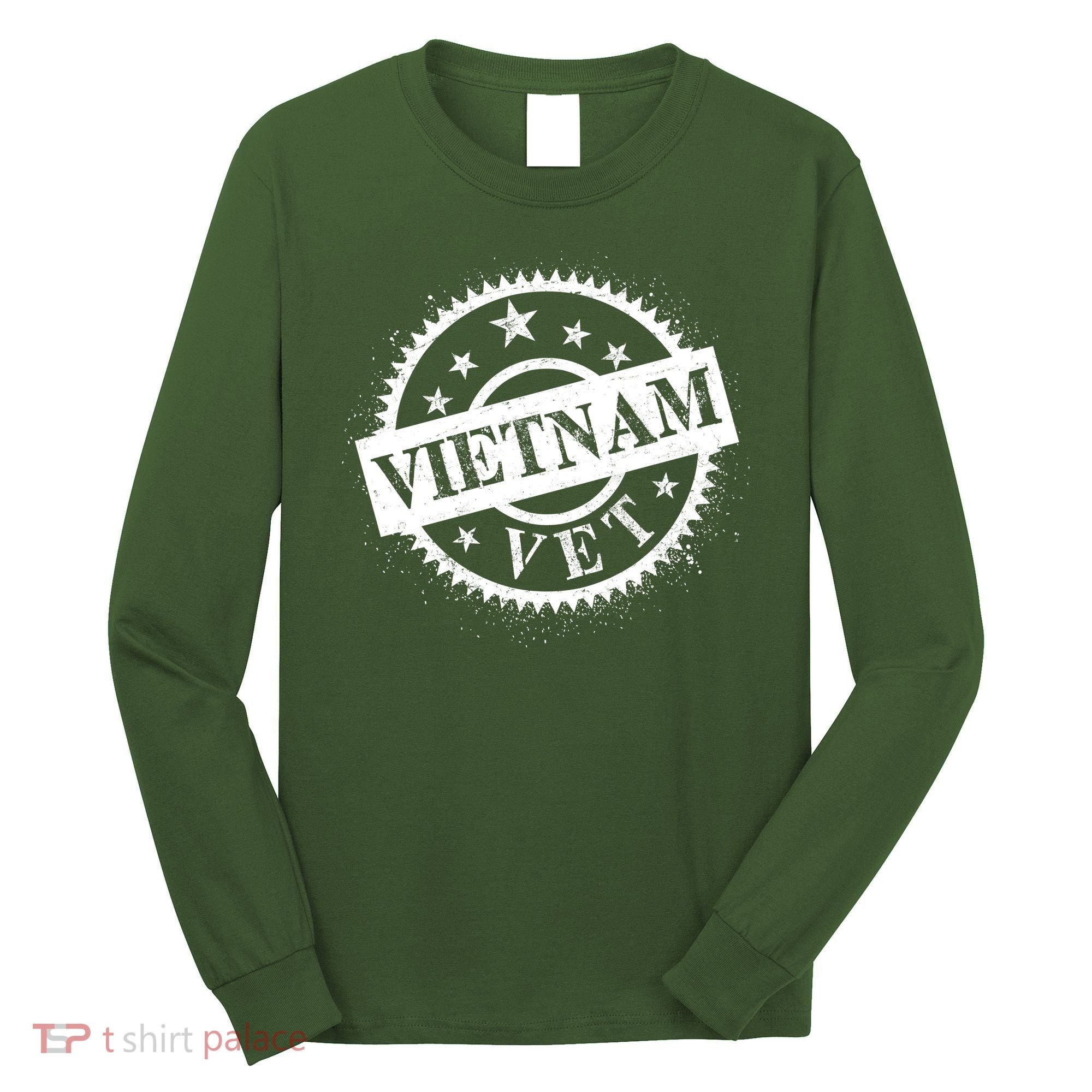 Vietnam Vet Stamp Long Sleeve Shirt