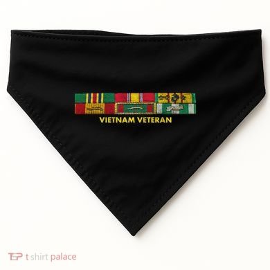 Vietnam Veteran Emblem USA-Made Doggie Bandana