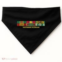 Vietnam Veteran Emblem USA-Made Doggie Bandana thumb 0