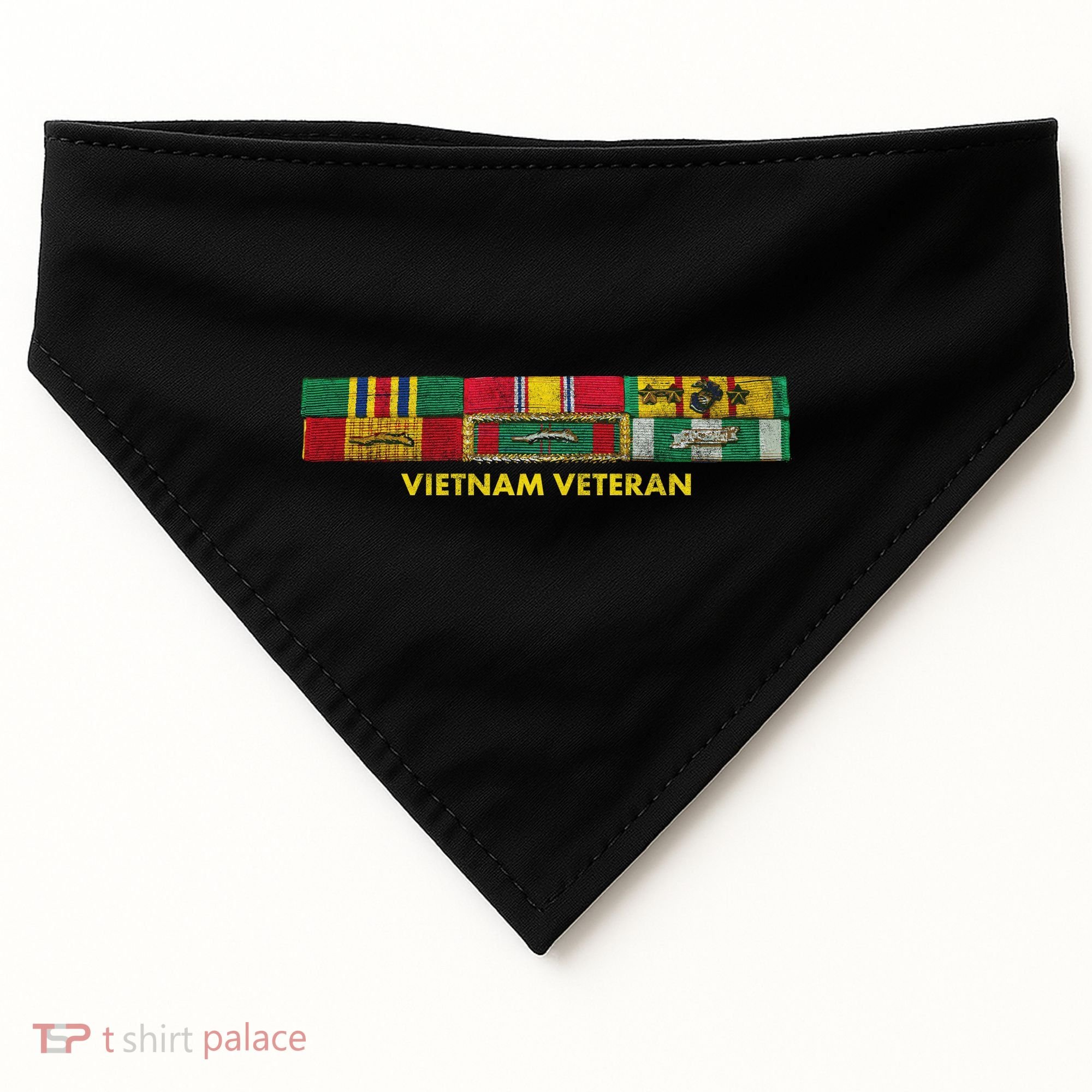Vietnam Veteran Emblem USA-Made Doggie Bandana