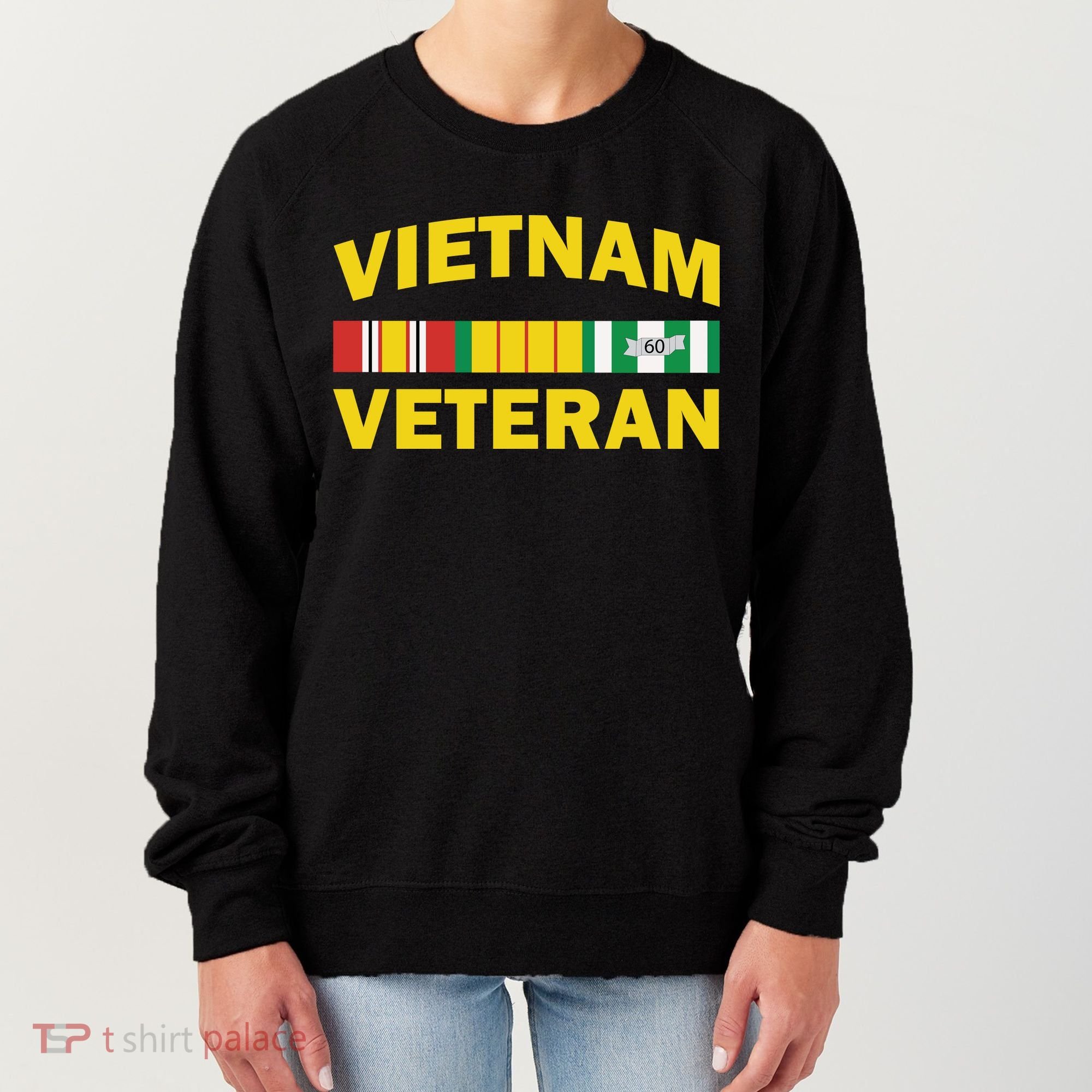 Vietnam Veteran Flag Logo Women's Sweatshirt