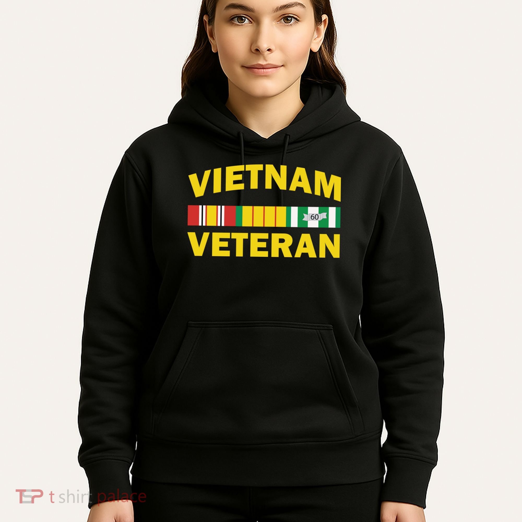 Vietnam Veteran Flag Logo Hoodie