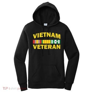 Vietnam Veteran Flag Logo Women's Hoodie