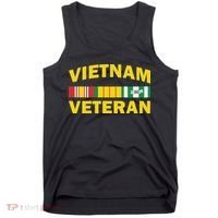 Vietnam Veteran Flag Logo Tank Top thumb 0