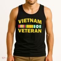 Vietnam Veteran Flag Logo Tank Top thumb 3