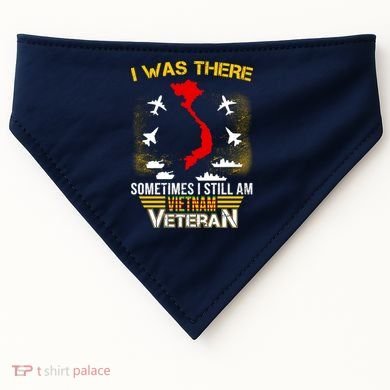 Vietnam Veteran I Was There USA-Made Doggie Bandana