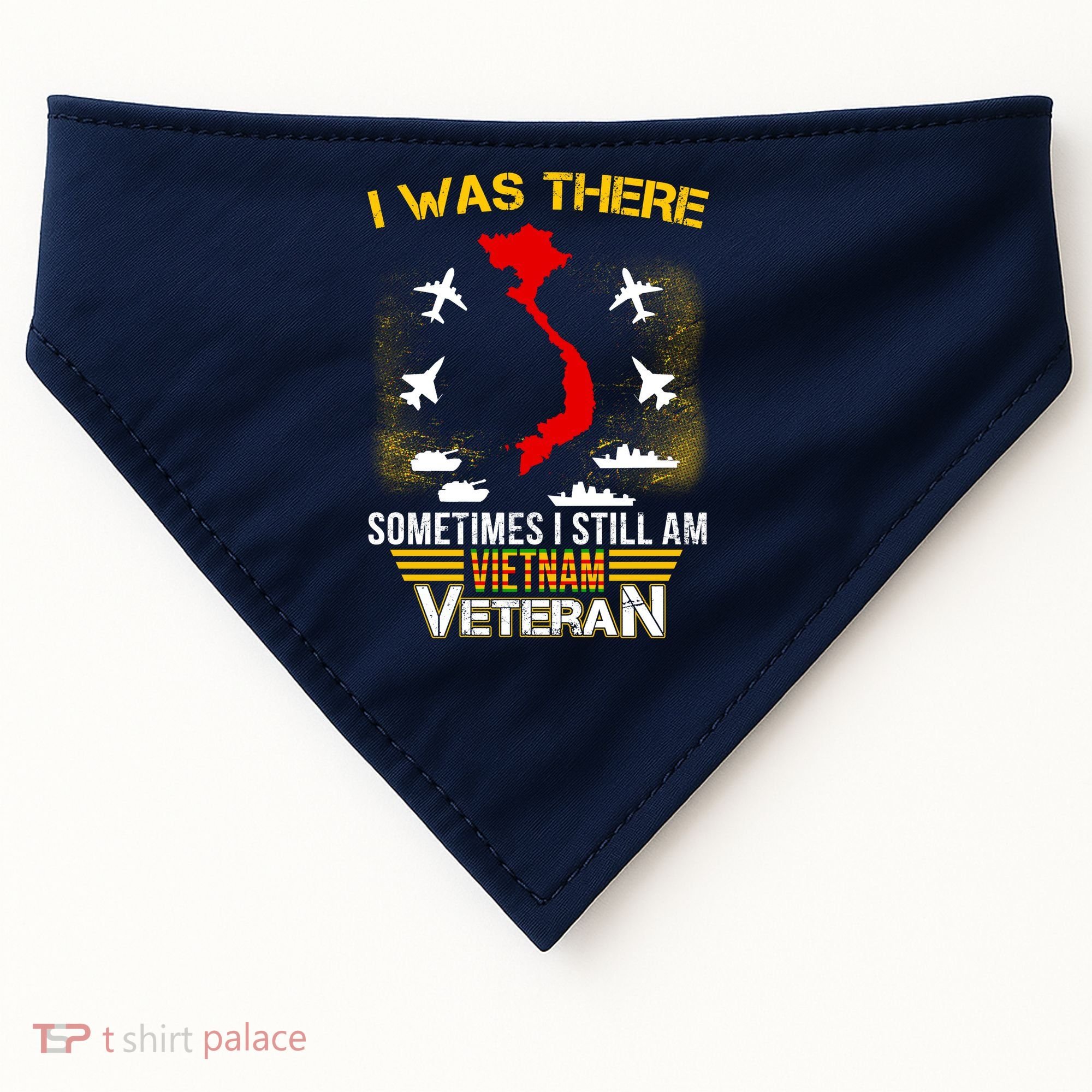 Vietnam Veteran I Was There USA-Made Doggie Bandana