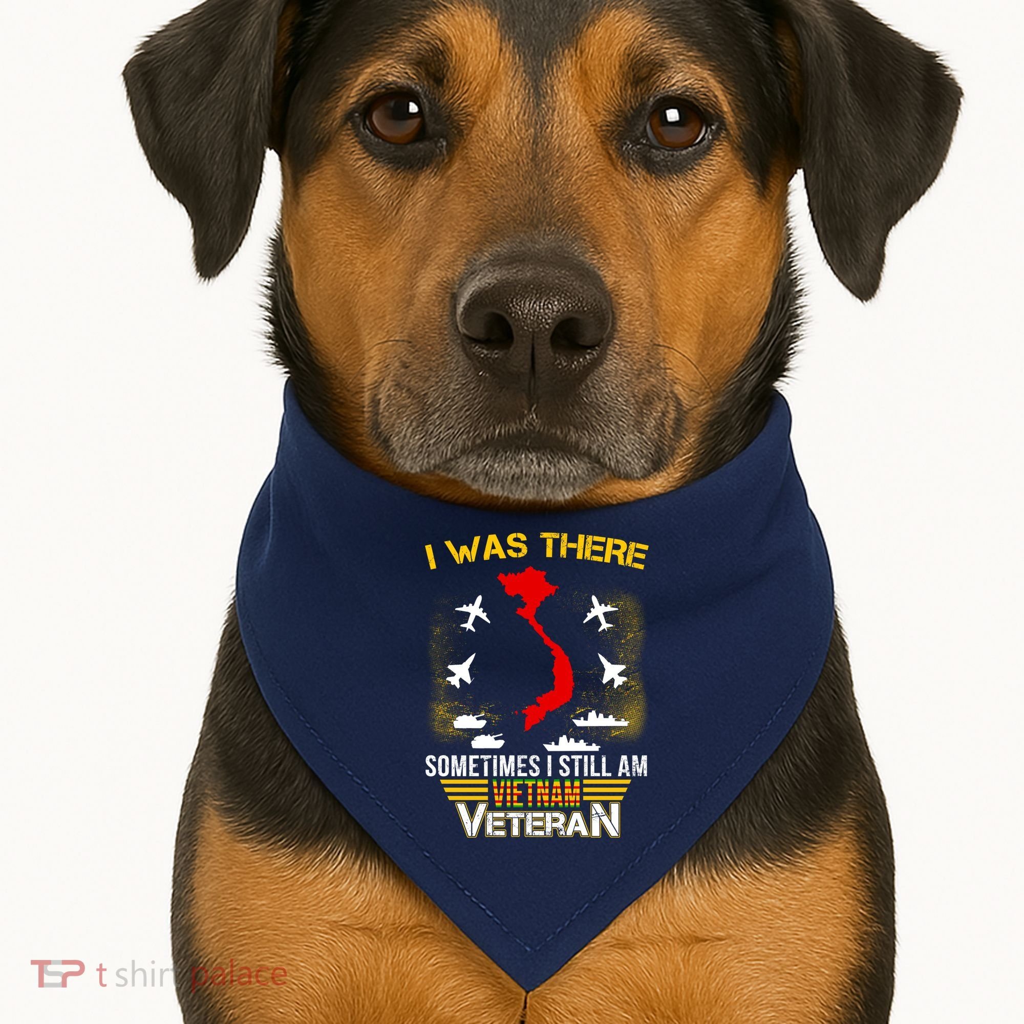 Vietnam Veteran I Was There USA-Made Doggie Bandana