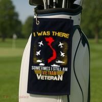 Vietnam Veteran I Was There Golf Towel thumb 2