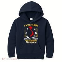 Vietnam Veteran I Was There Kids Hoodie thumb 0