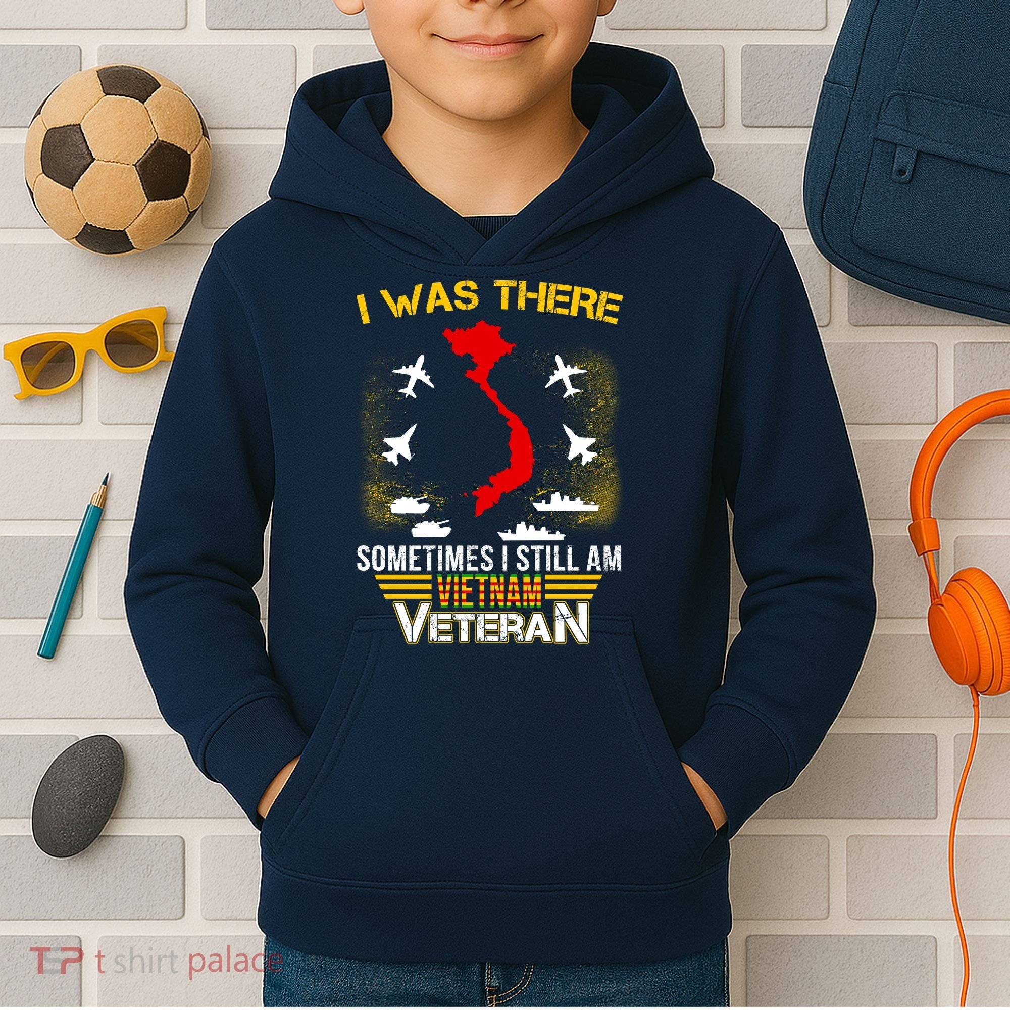 Vietnam Veteran I Was There Kids Hoodie