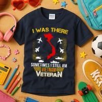 Vietnam Veteran I Was There Kids T-Shirt thumb 3