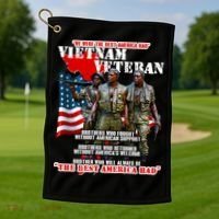 Vietnam Veteran The Best America Had Golf Towel thumb 1