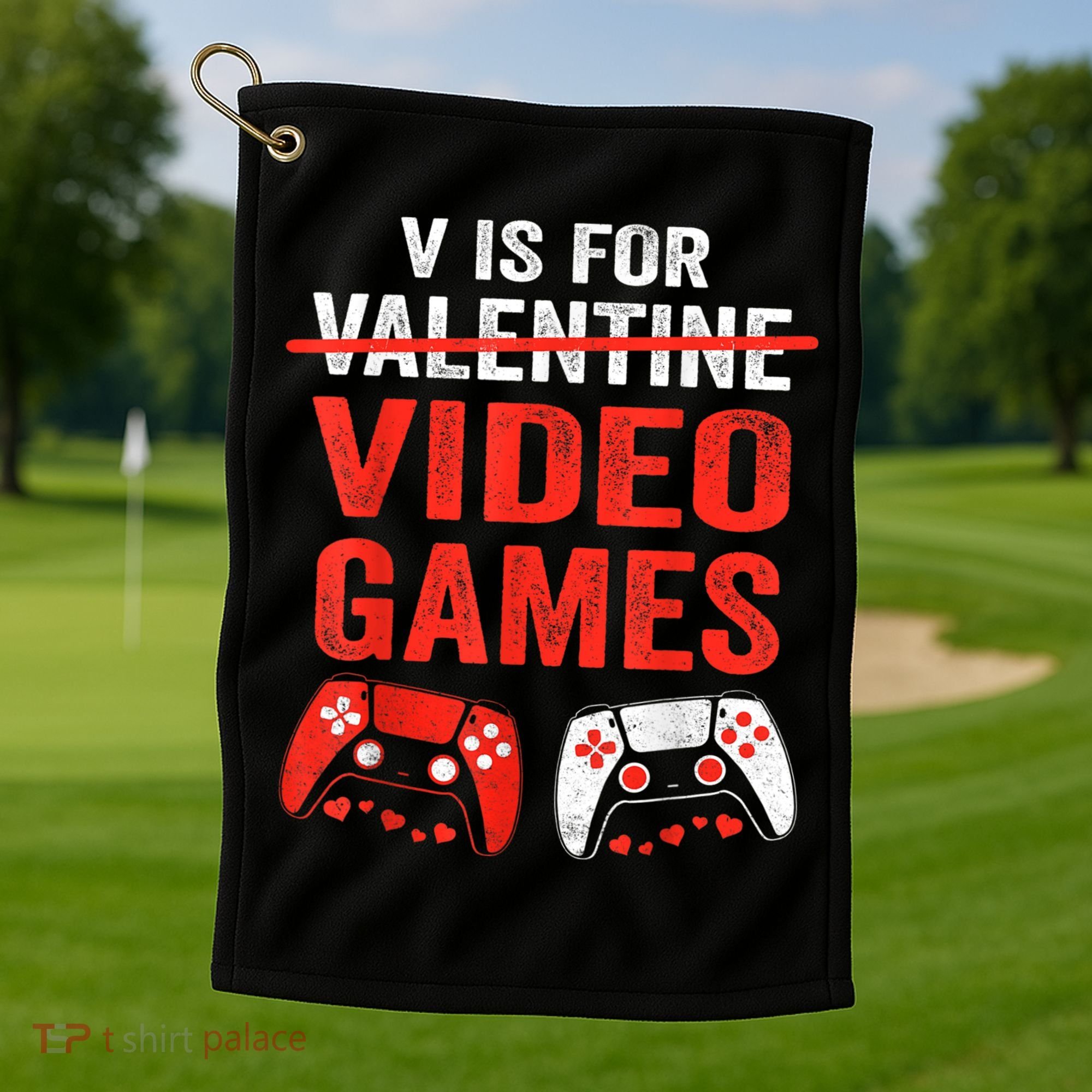 Valentines Day  Golf Towel