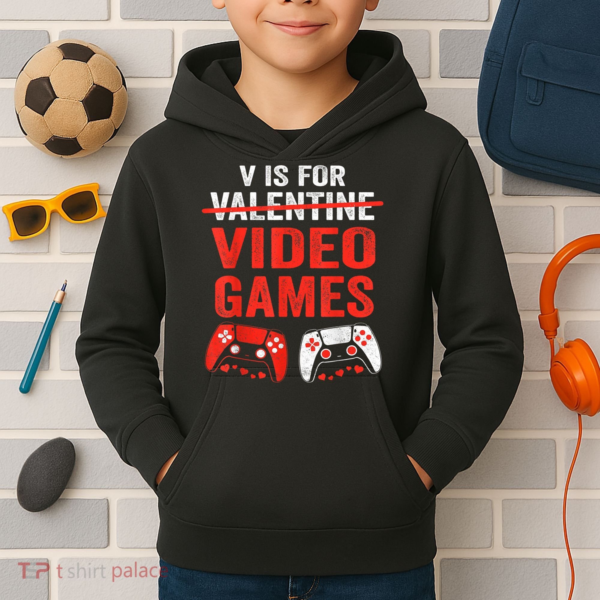 Valentines Day  Kids Hoodie