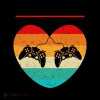 V Is For Valentine Video Games Retro Sunset Heart Coffee Mug thumb 5