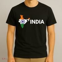 Vintage India Flag Indian Outdoor Trip In India T-Shirt thumb 3