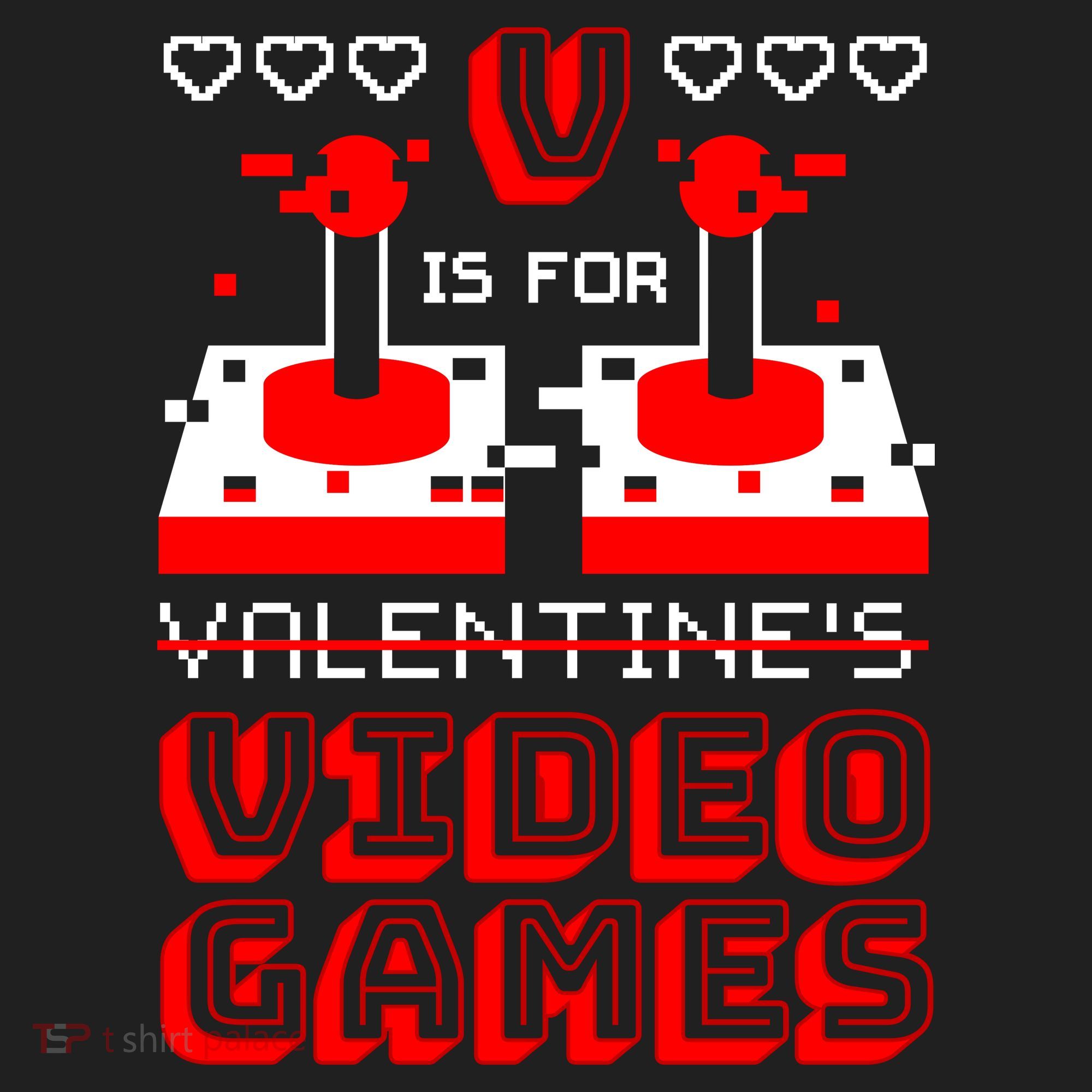 V Is For Valentine's Day Funny Video Game Gamer Hat
