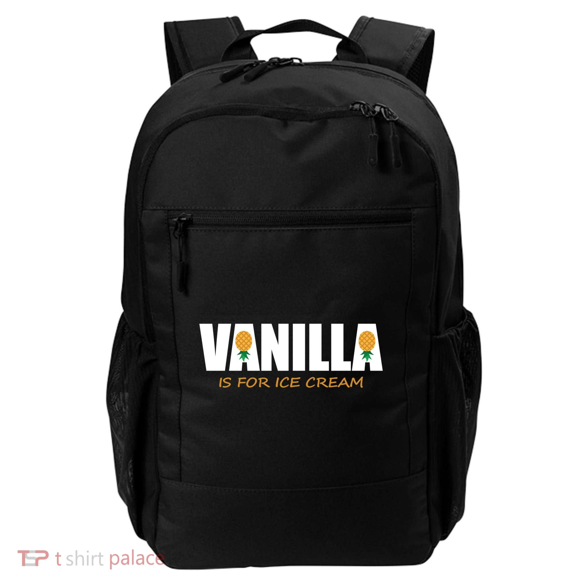 Vanilla Is For Ice Cream Upside Down Pineapple Swinger Theme Great Gift Backpack