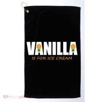 Vanilla Is For Ice Cream Upside Down Pineapple Swinger Theme Great Gift Golf Towel thumb 0