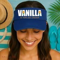 Vanilla Is For Ice Cream Upside Down Pineapple Swinger Theme Great Gift Visor thumb 2