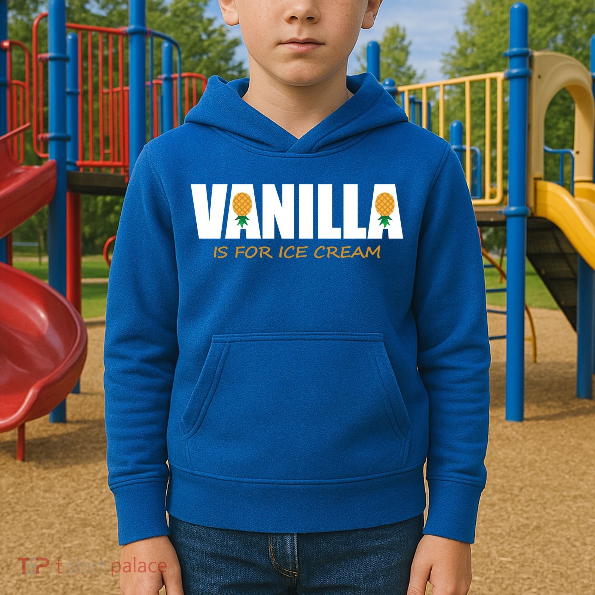 Vanilla Is For Ice Cream Upside Down Pineapple Swinger Theme Great Gift Kids Hoodie