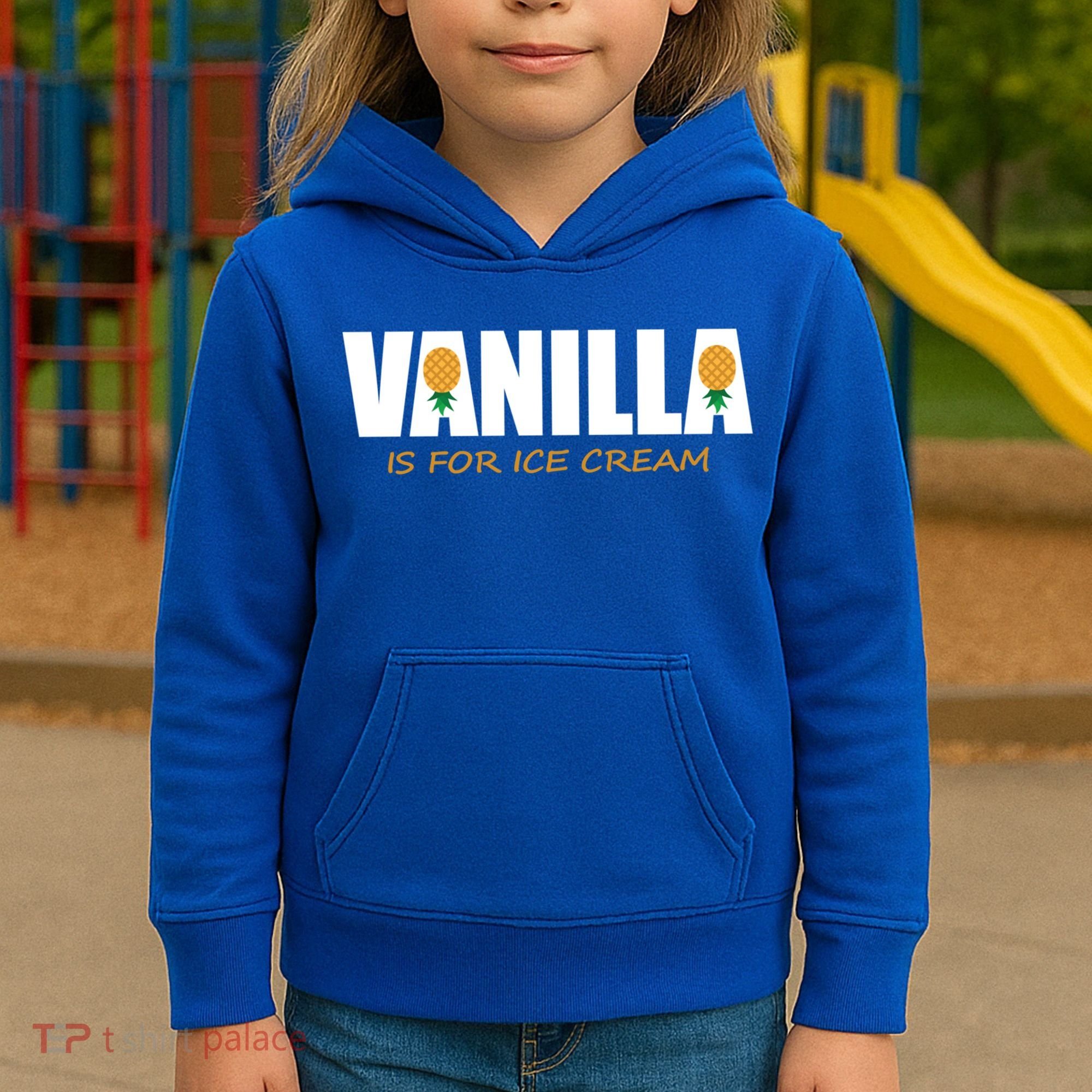 Vanilla Is For Ice Cream Upside Down Pineapple Swinger Theme Great Gift Kids Hoodie