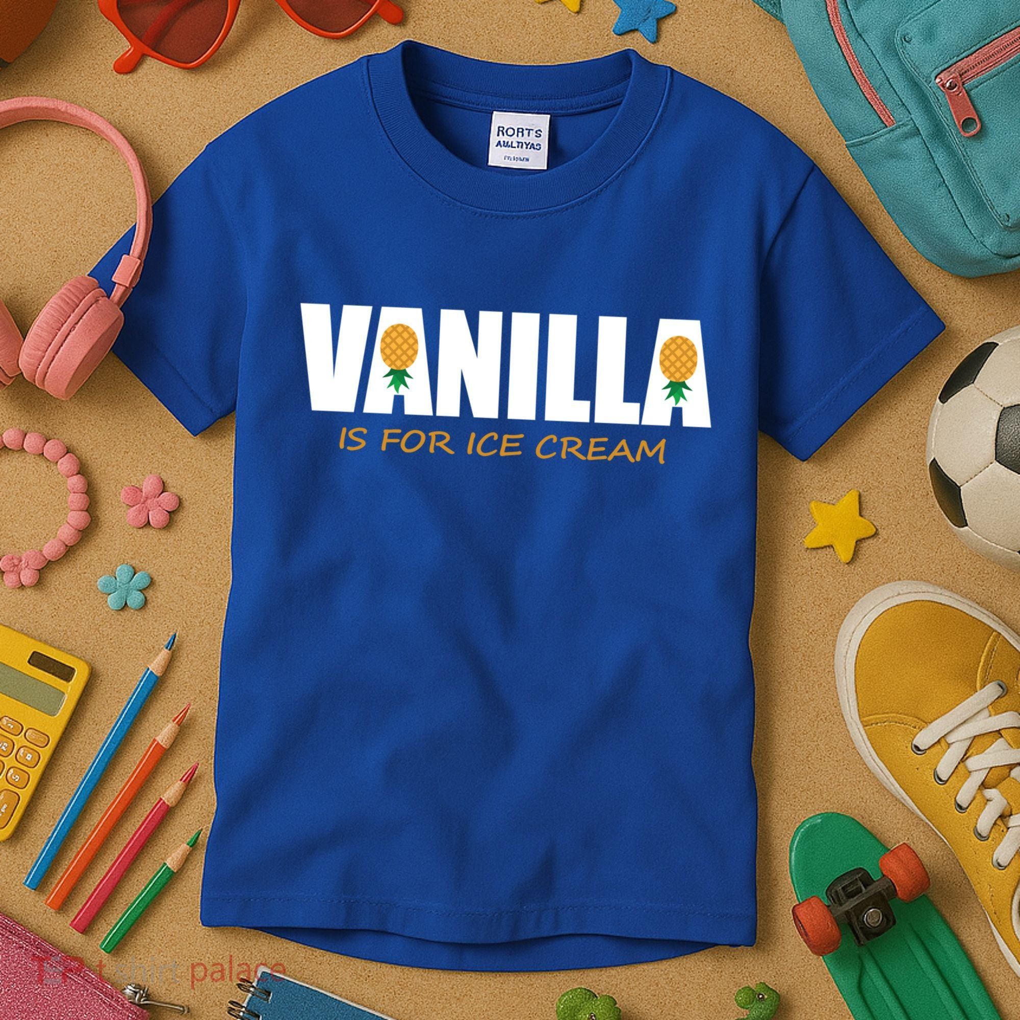 Vanilla Is For Ice Cream Upside Down Pineapple Swinger Theme Great Gift Kids T-Shirt