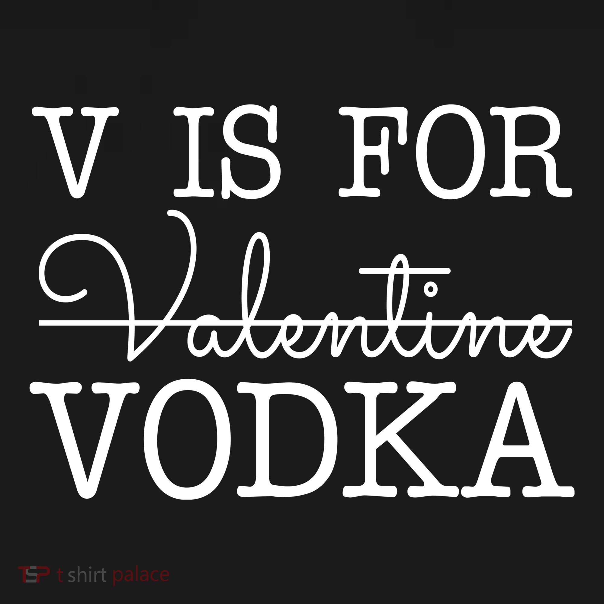 V Is For Vodka Funny Valentines Day Backpack