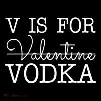 V Is For Vodka Funny Valentines Day Coaster thumb 2
