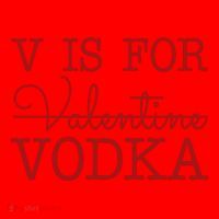 V Is For Vodka Funny Valentines Day Santa Hat thumb 1