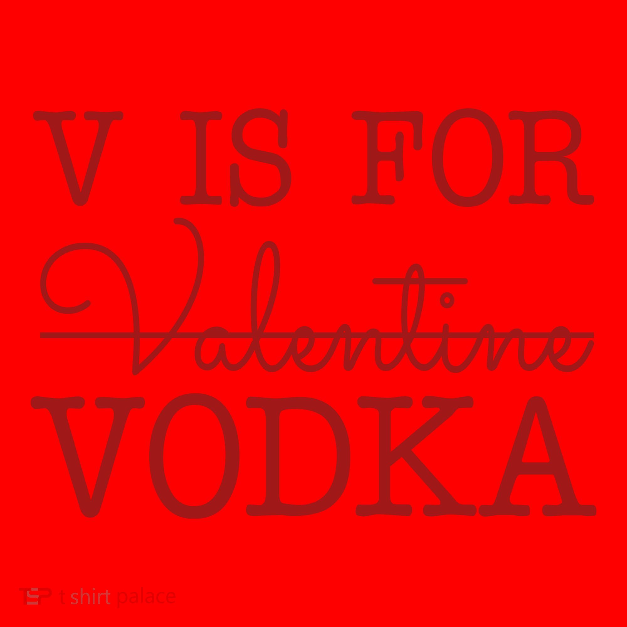 V Is For Vodka Funny Valentines Day Santa Hat