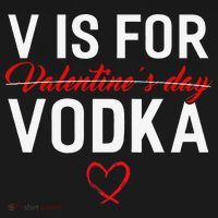 V Is For Vodka Valentine's Day Funny Vodka Lover Women's Tank Top thumb 5
