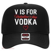 V Is For Vodka Valentine's Day Funny Vodka Lover Hat thumb 0